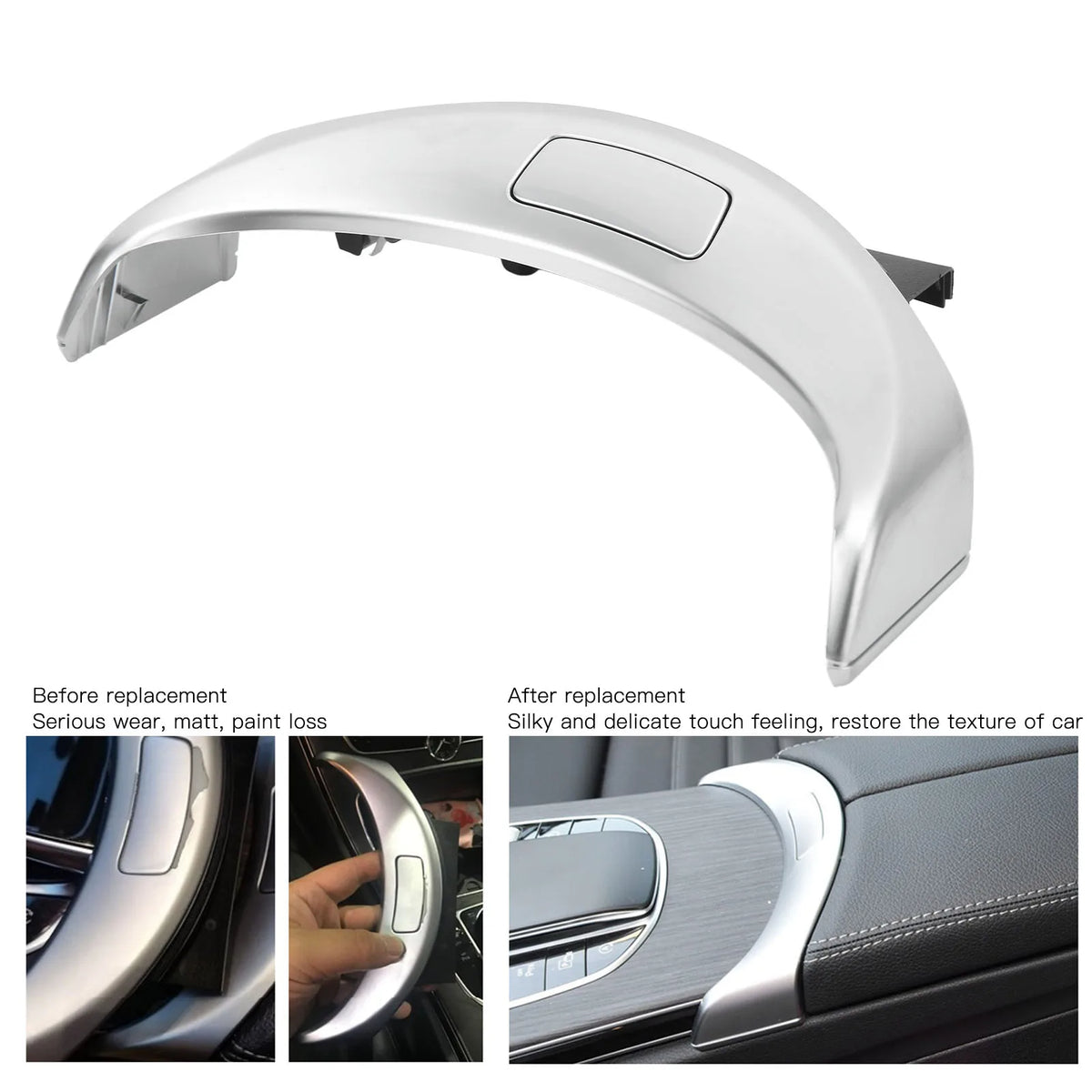 Armrest Storage Box Release Button 2056803307 Replacement for Mercedes‑Benz W205 for Mercedes C250 W205 W253 - Automotiv