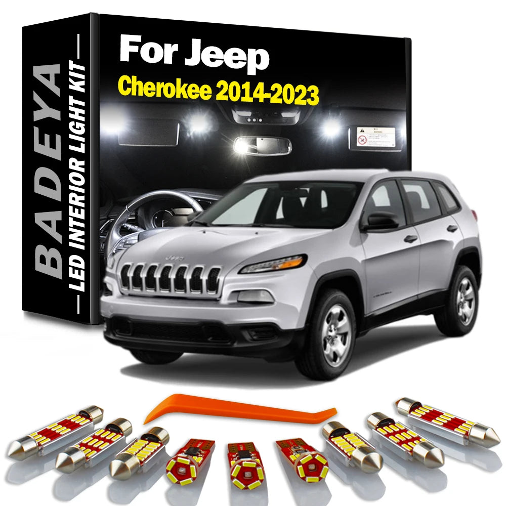 16-Piece LED Interior Light Kit for Jeep - Canbus Error-Free Interior Bulbs