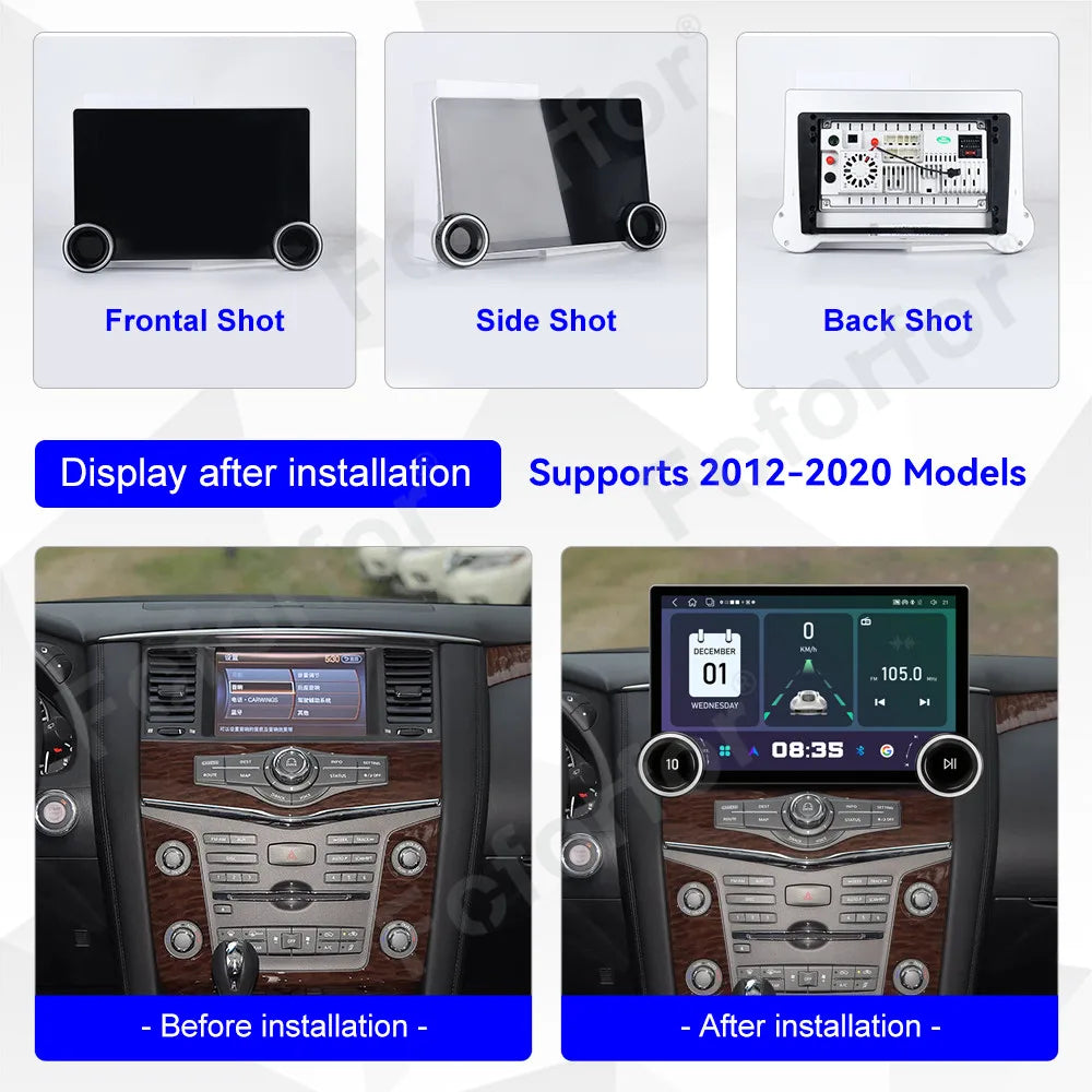 Premium Modern 11.5 Inch Android 15 Ultra Clear HD Touch GPS Stereo Head Unit Wireless Car