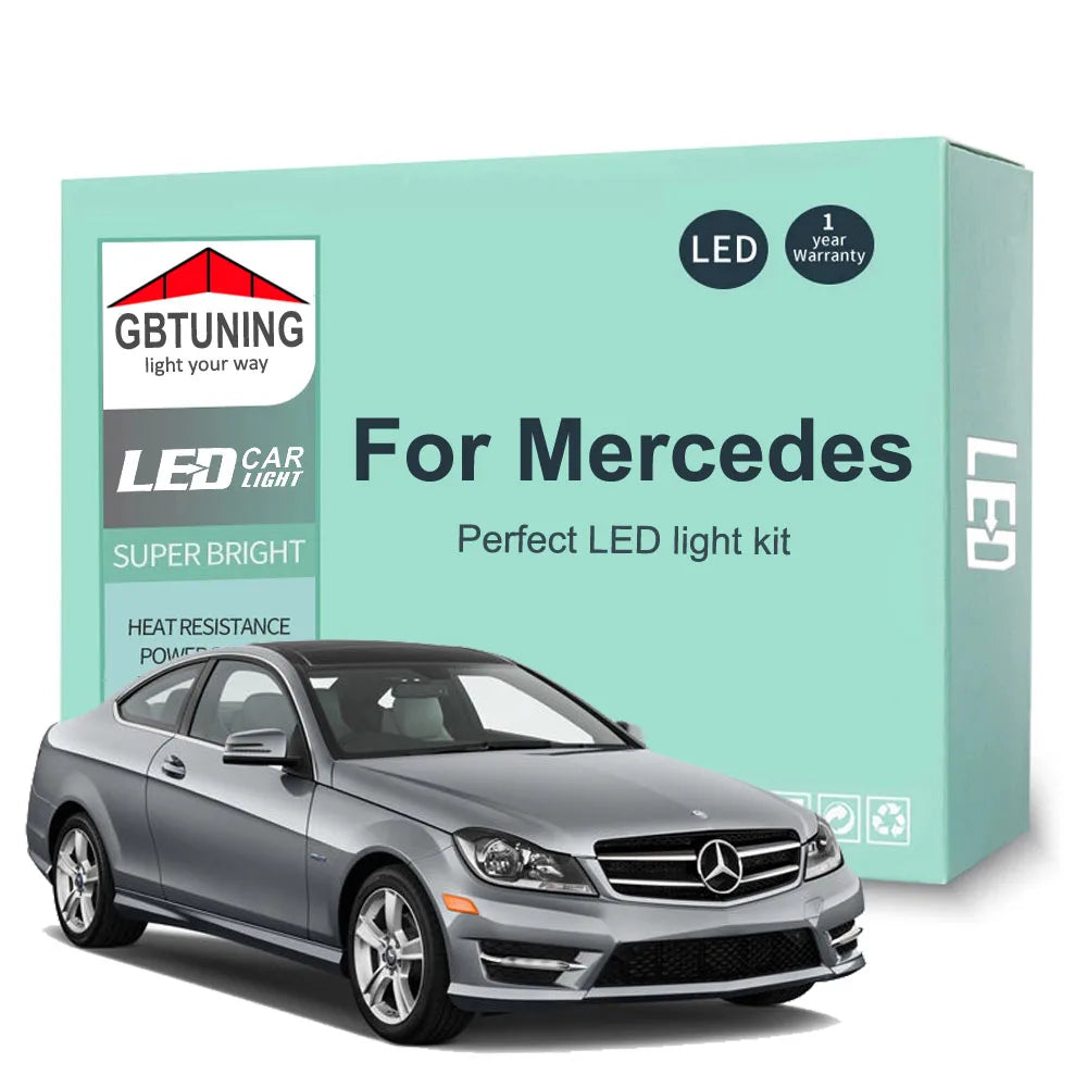 LED Interior Light Kit for Mercedes Benz MB C E S M Class W202 W203 S203 W204 S204 W210 W211 S211 W212 S212 W220 W221...