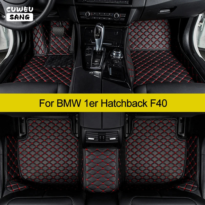 CUWEUSANG Custom Car Floor Mats For BMW 1er Hatchback F40 2019-2023 118-128 Auto Carpets F | AUTOKITSHOP