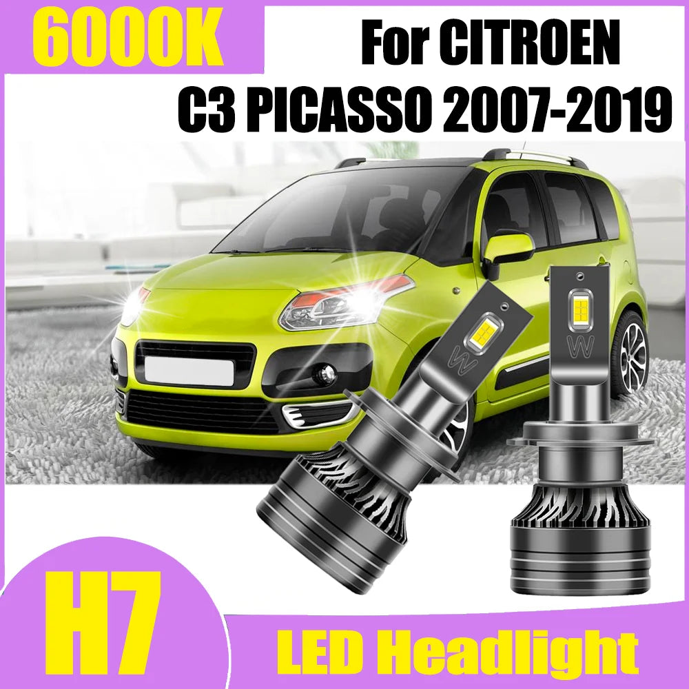 2X 150W 30000LM H7 Canbus Car Headlight LED Headlight 6000K White LED Headlamp 3570 CSP Ch