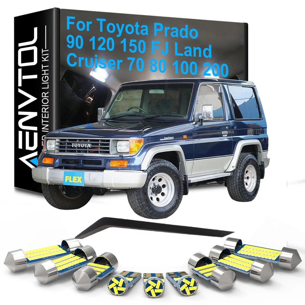 LED Interior Light Kit for Toyota 1990-2021 - Canbus Error-Free Interior Bulbs