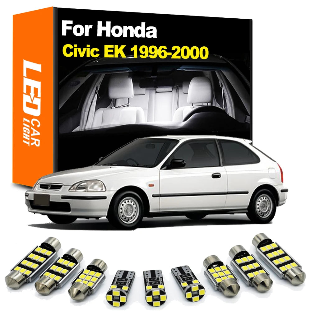 LED Interior Light Kit for Honda Civic 6 VI EK EK3 EK4 EK9 - Canbus Error-Free Bulbs | AUTOKITSHOP