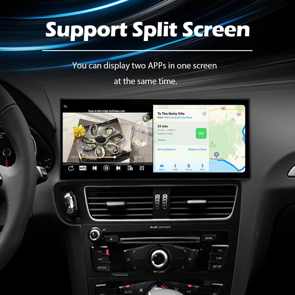 Wireless CarPlay Android Auto Car Radio Multimedia Player For Audi Q5 2009 - 2017 System R