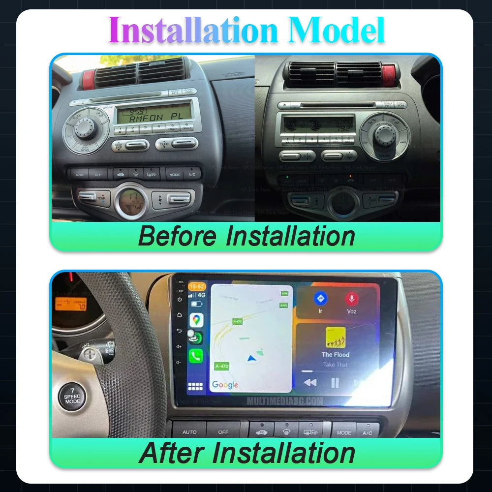 For Honda Fit Jazz 2002 - 2008 Ldh Rdh Car Radio Audio Mulltmedia Player Android Intellige | AUTOKITSHOP