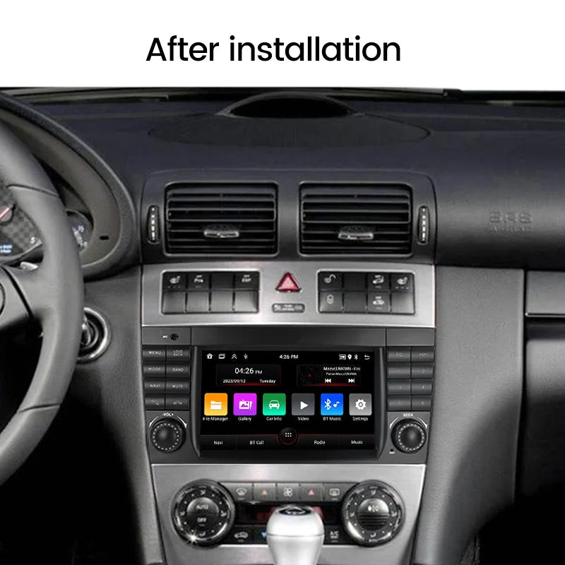 For Mercedes Benz C-Class W203 CLC W203 2004-2007 Android 15 64G 2 Din Car Radio Wireless