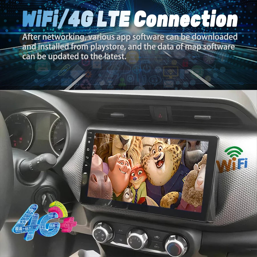 9inch Android Screen For Nissan Kicks S P15 2017-2021 Car Multimedia Video Player Car Ster