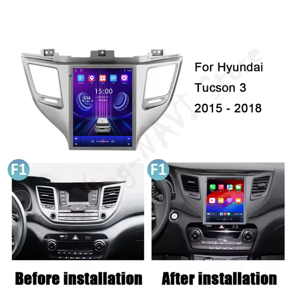 9.7 lnch For Hyundai Tucson 3 2015-2018 Radio Carplay Car Multimedia Player Intelligent Sy