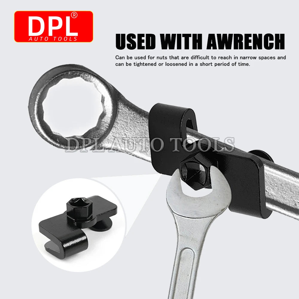 Wrench Extender Adaptor for 1/2 Inch Drive Wrench Extender Tool To Leverage Over Stubborn Nuts a - Automotive LED Light