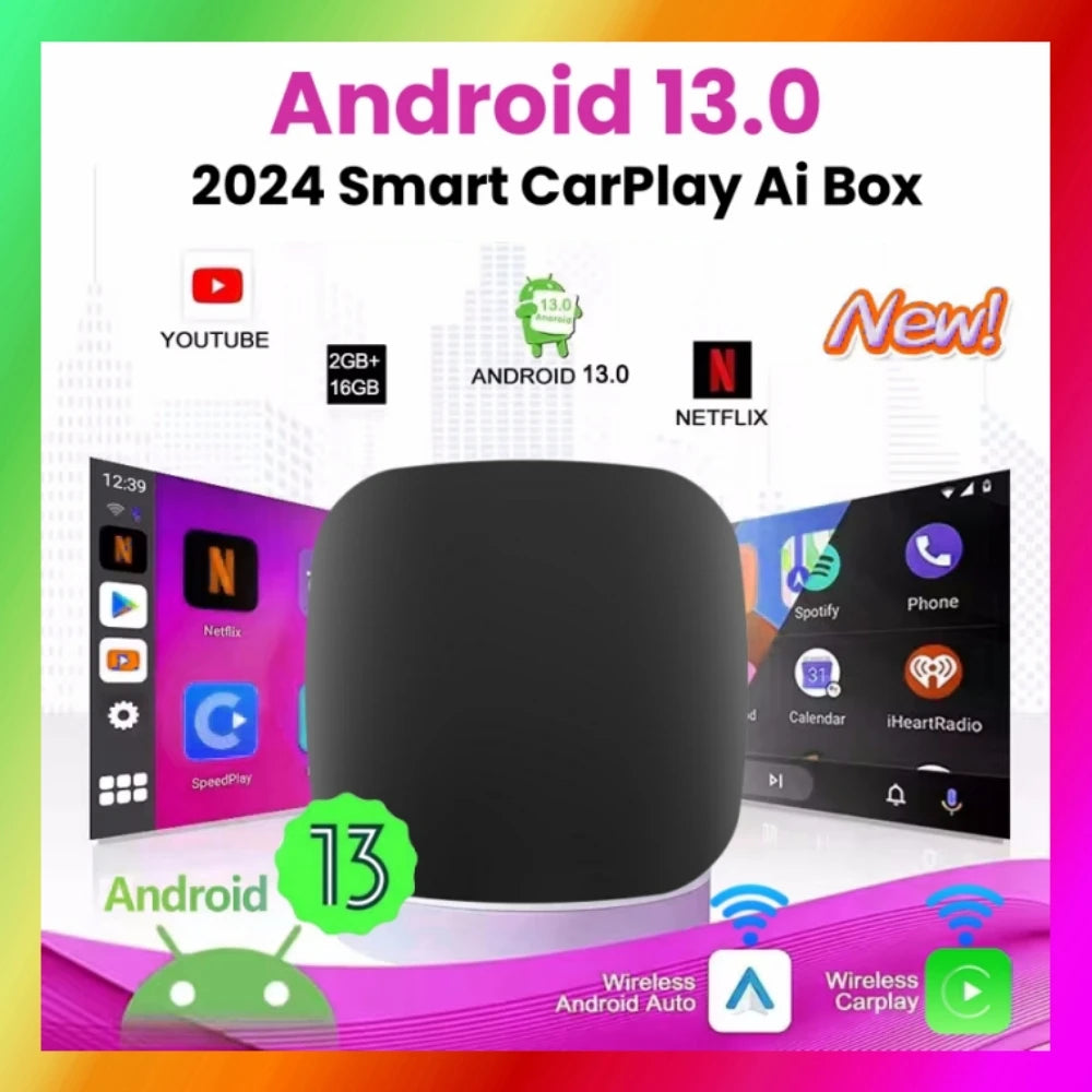 Carplay AI Box Android 13 Wireless Android Auto For Youtube Netflix Toyota Mazda Hyundai H | AUTOKITSHOP