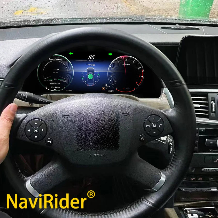 For Mercedes Benz E Class W212 2010-2015 LCD Digital Dashboard Panel Instrument GPS Speedm