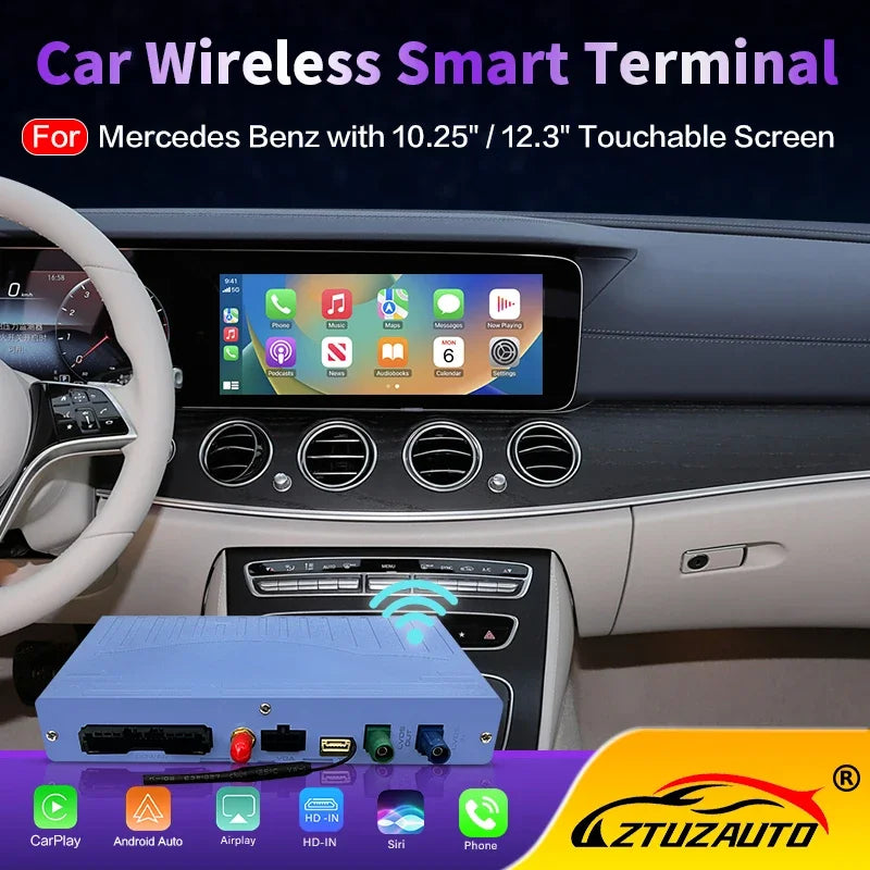 2025 Wireless CarPlay Android Auto For Mercedes Benz A B C E CLS CLA GLA GLB GLE Class NTG