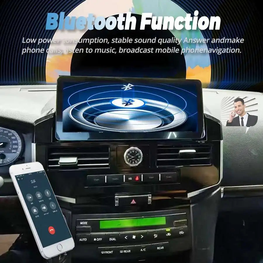 12.3" Touch Screen Android Car Radio For Toyota Land Cruiser 200 LC200 2008-2015 Stereo Vi
