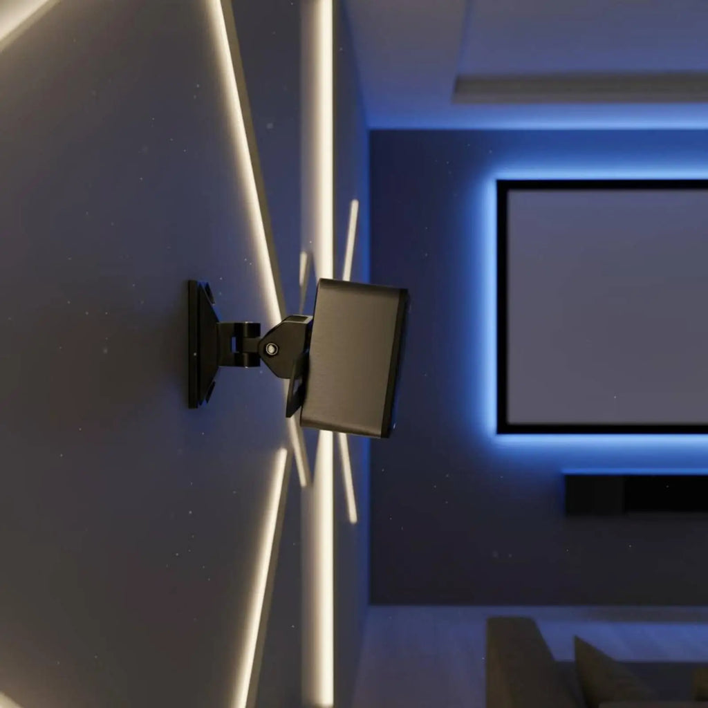 Speaker Wall Mount Bracket Heavy Duty Audio Support Stand Bracket Rotatable Ceiling Holder for H - Automotive LED Light