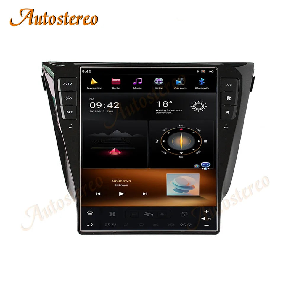 Vertical Screen Android Carplay For Nissan Qashqai 2013-2020 Tesla Style Car GPS Navigatio