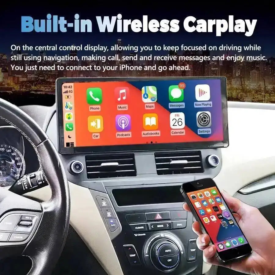 15.6 Inch 4G Android Car Multimedia Player for Hyundai Santa Fe ix45 2012-2017 GPS Navigat | AUTOKITSHOP