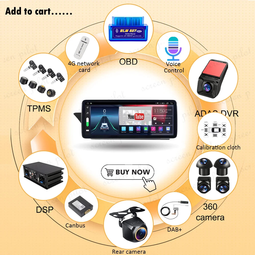 12.3 Stereo Head Unit For Audi A4 B8 A5 2009 2010 2011 2012 2013- 2016 Android 16 Carplay  | AUTOKITSHOP