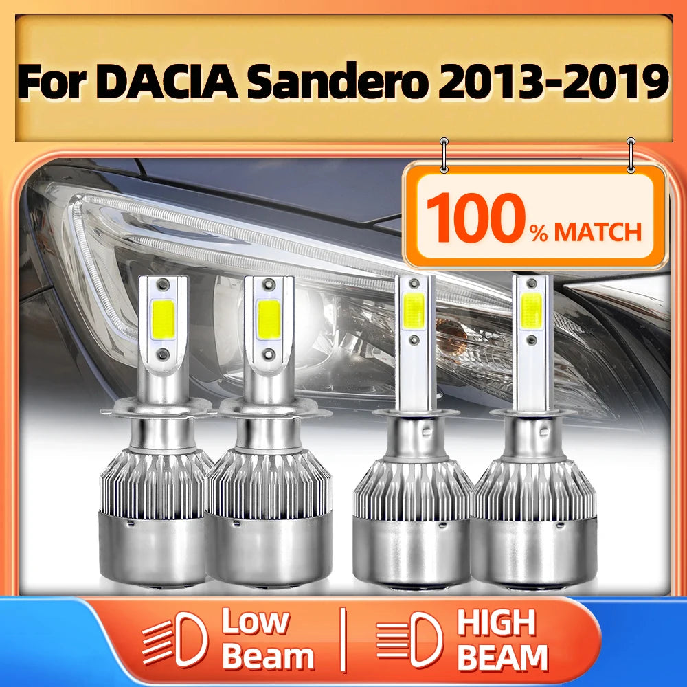 40000LM LED Car Headlight Bulbs H1 H7 Canbus Auto Lamps 6000K 12V Car Light For DACIA Sand