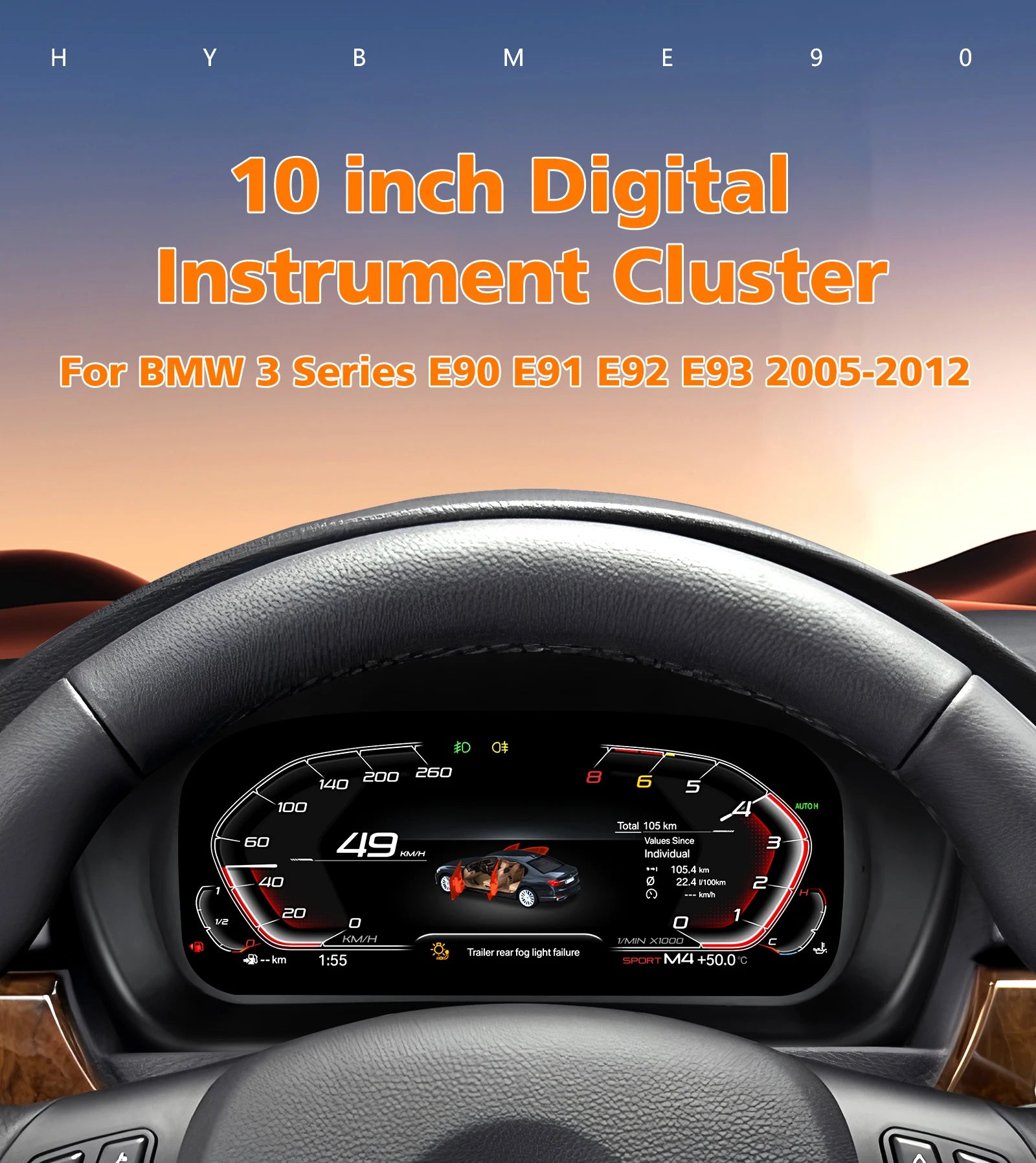 For BMW 3 Series E90 E91 E92 E93 2005 - 2012 Diqital Instrument Cluster Car LCD Dashboard