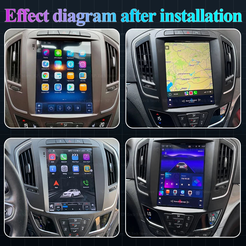 9.7 Inch Android 16 For Opel Insignia Buick Lacrosse Regal 2014-2018 Gps For Tesla Style W | AUTOKITSHOP
