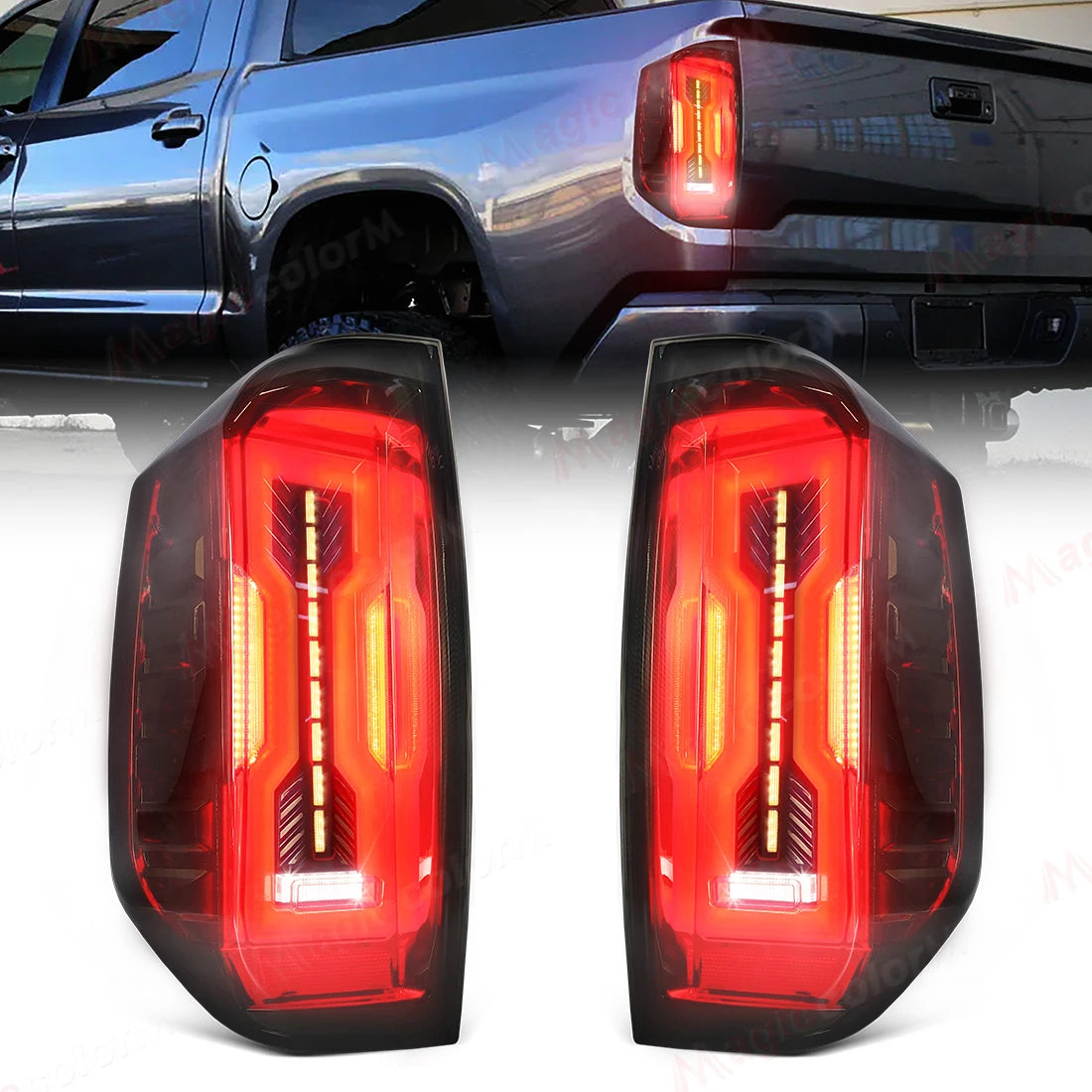 LED Tail Lamps For Toyota Tundra 2014 2015 2016 2017 2018 2019 2020 2021 Rear Turn Signal  | AUTOKITSHOP