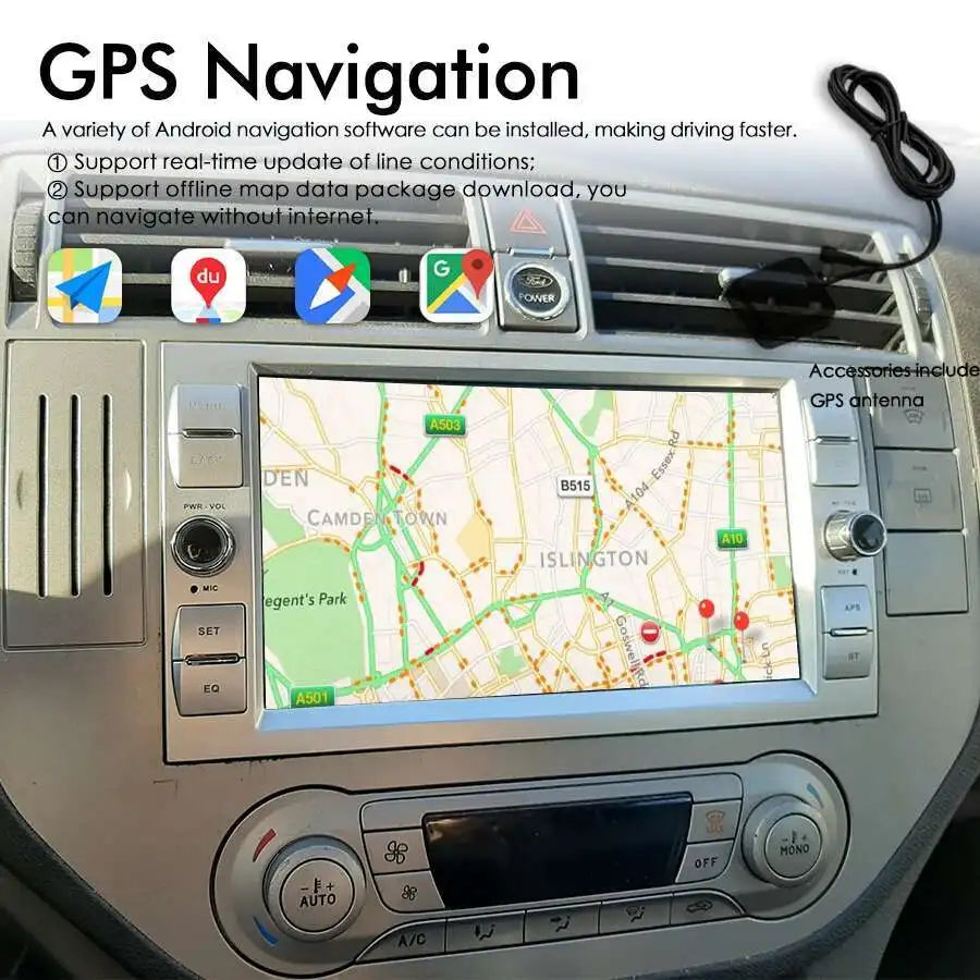 8GB RAM 128GB ROM Android 12 Multimedia Video Player For Ford Kuga 2008 Smax Fiesta Naviga