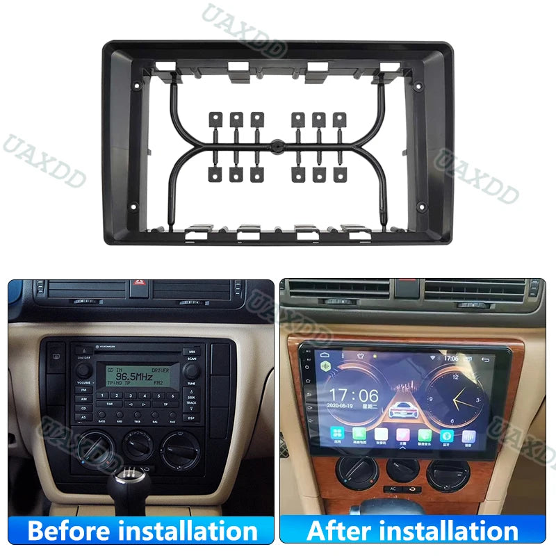 9 Inch Car Frame Fascia Adapter Android Radio Dash Fitting Panel Kit For VOLKSWAGEN PASSAT