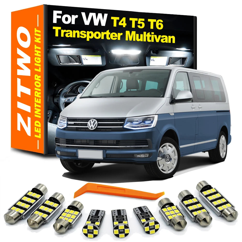 ZITWO LED Interior Light Bulb Kit For Volkswagen VW Multivan Caravelle Transporter MK5 MK6 T4 T5 T5.1 T6 1990-2020 Courtesy Lamp