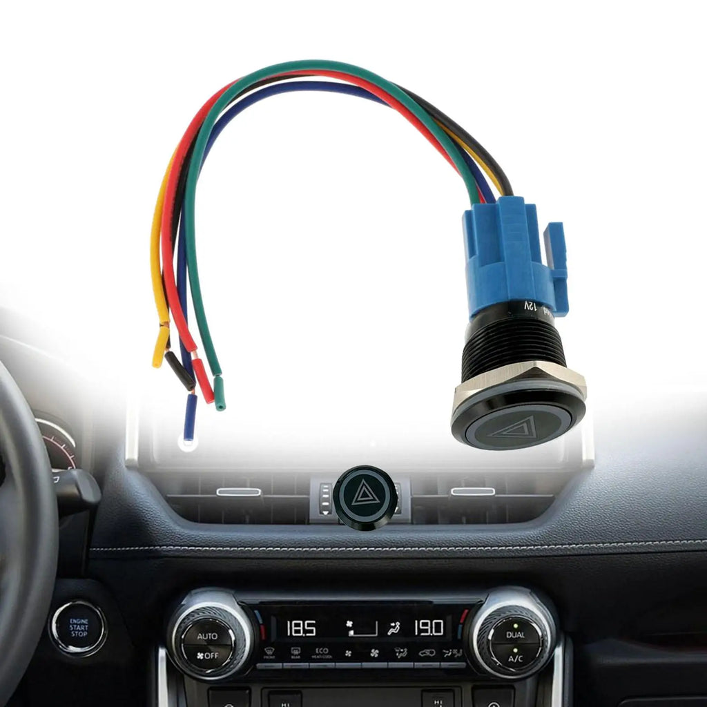 Warning Light Button Switch Emergency Hazard Warning Push Button Switch Car Emergency Light Swit - Automotive LED Light