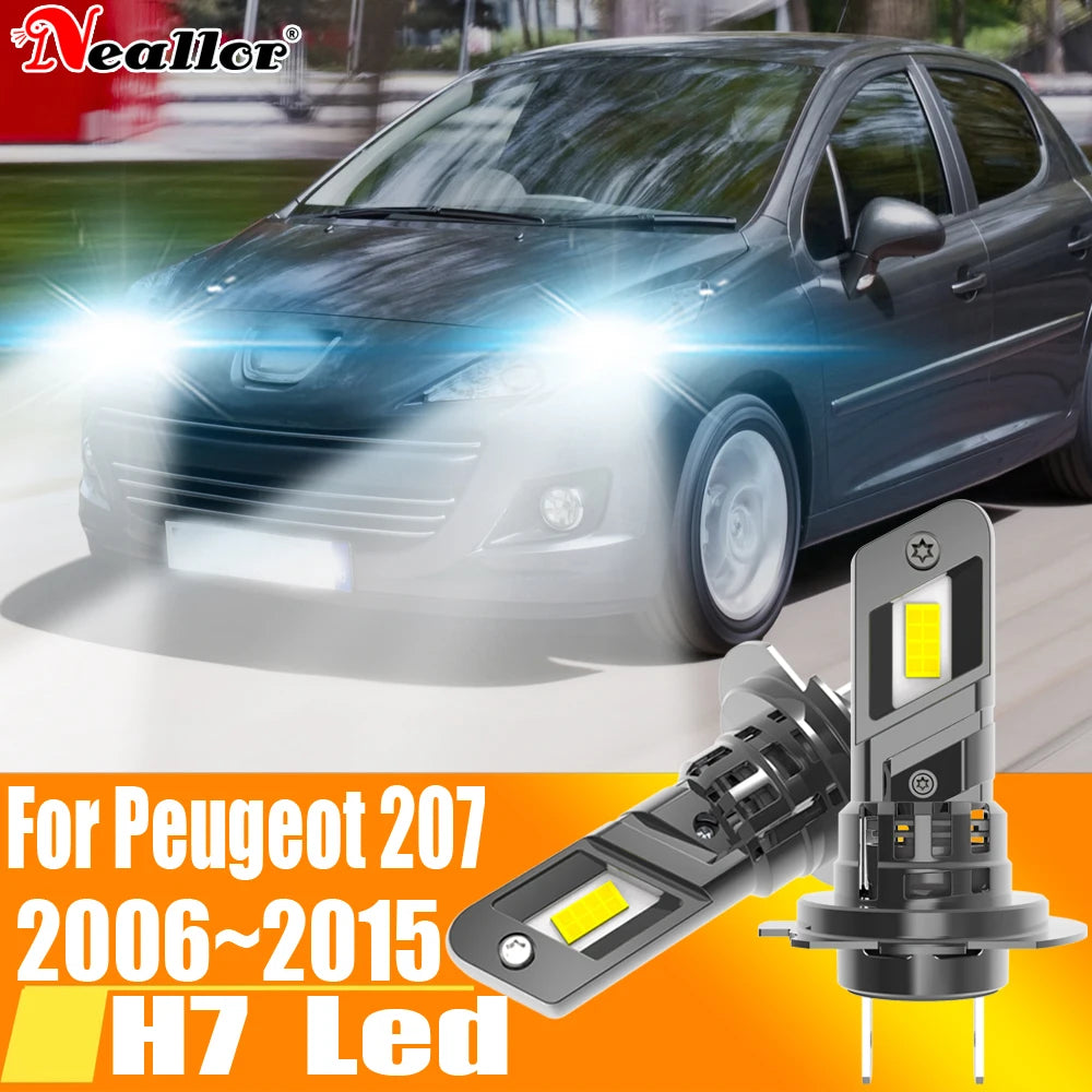 2x High Power H7 Led Headlight Canbus No Error H18 Car Bulb 6000K White Light Moto Diode L