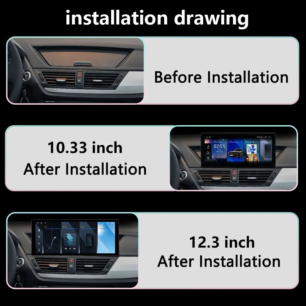 Android Auto Car Multimedia Player For BMW X1 E84 2010- 2015 CIC System Wireless Carplay T