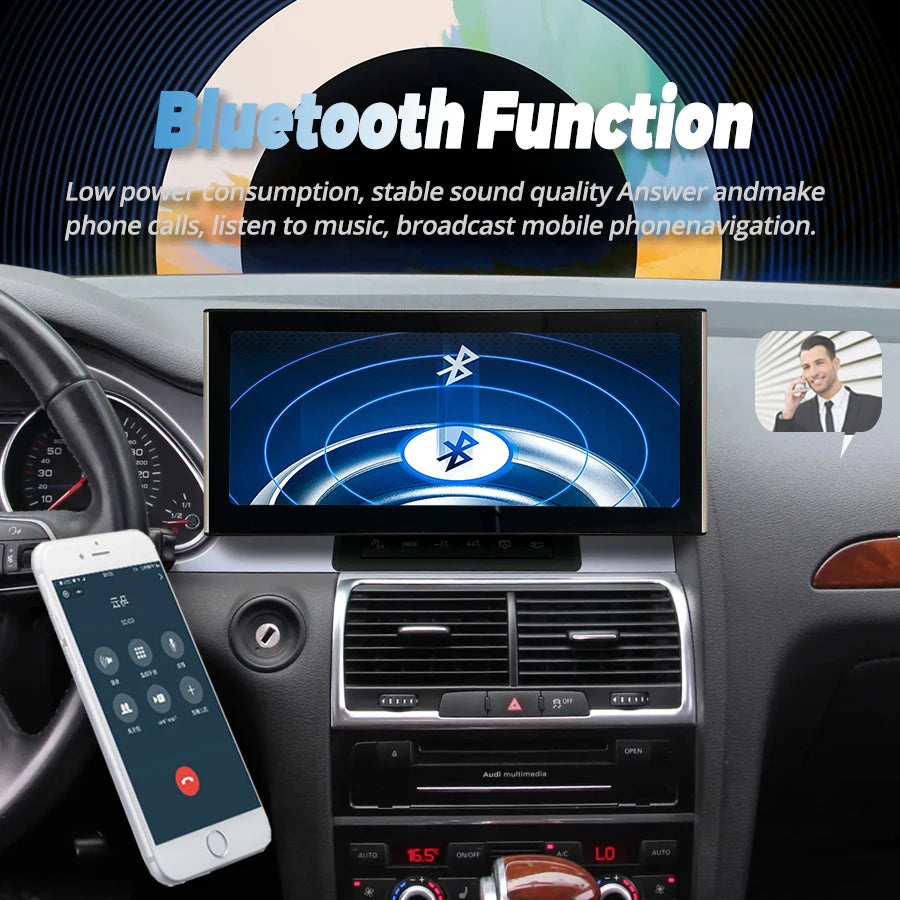 12.3" Android Car Video Player For Audi Q7 4L 2010 - 2015 Right Hand Driving GPS Multimedi