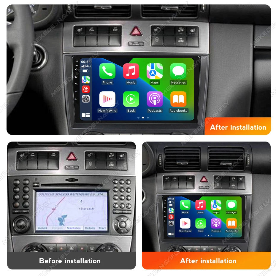 IPS Touch Screen 9inch Car Radio ForMercedes Benz C-Class W203/CLC W203 2005-2009 Carplay