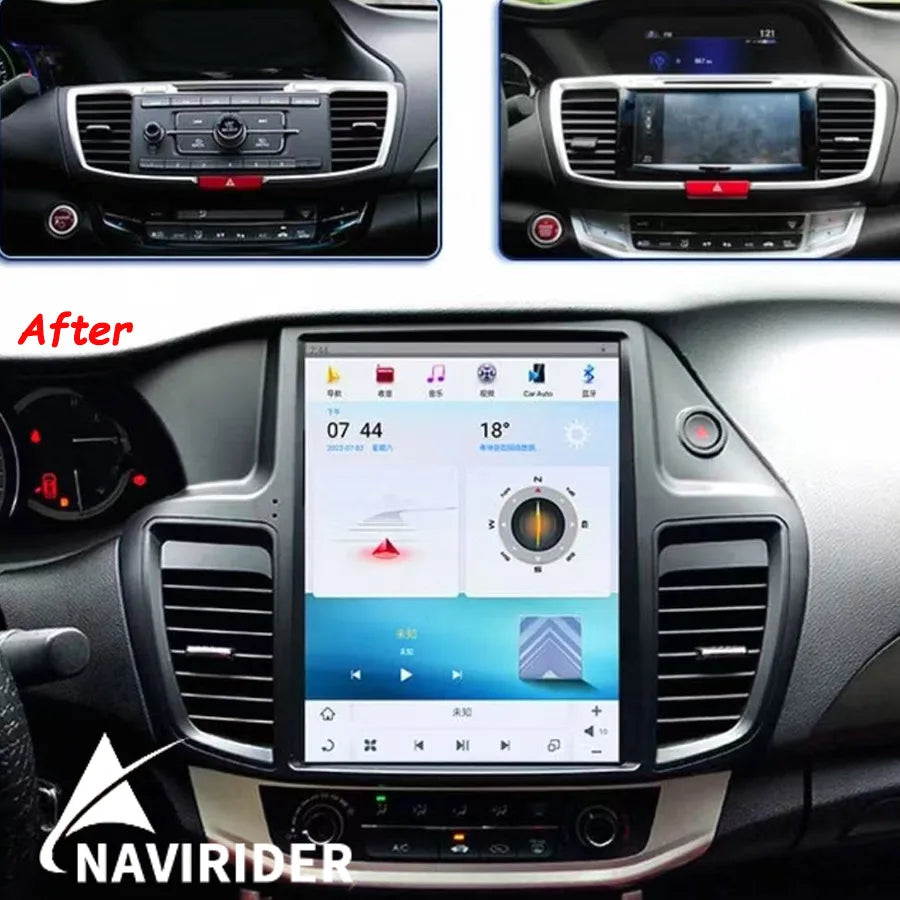 12.1" Android Screen Autoradio For Honda Accord 9 2012-2017 GPS Navigation Stereo Carplay  | AUTOKITSHOP