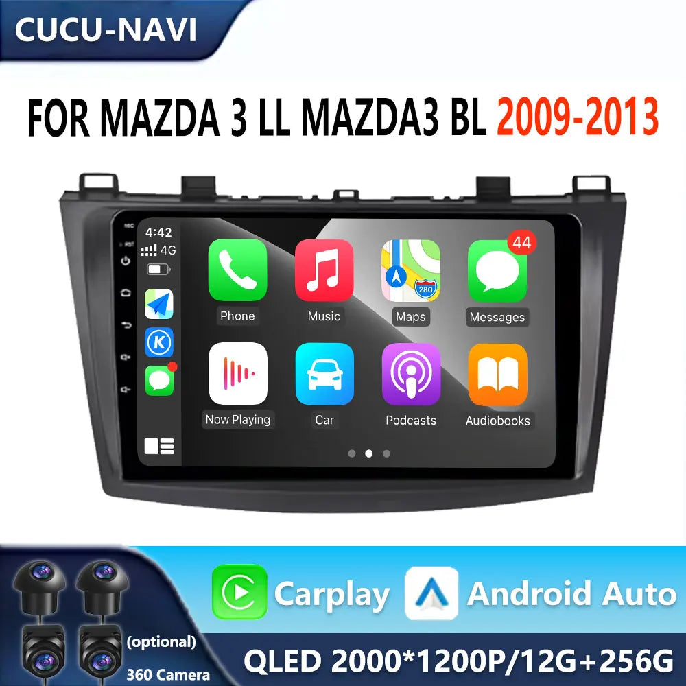 Car Multimedia Radio For Mazda 3 ll Mazda3 BL 2009 2010 - 2013 Android 16 CarPlay Navigati | AUTOKITSHOP