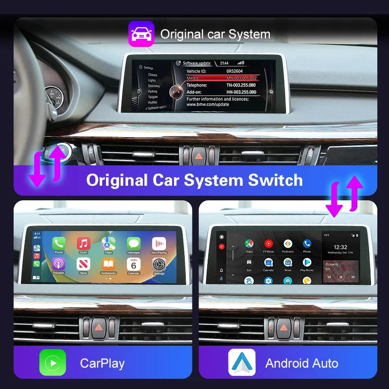 Wireless CarPlay for BMW 3 4 Series F30 F31 F32 F33 F34 F35 F36 2012-2020, with Android Mi