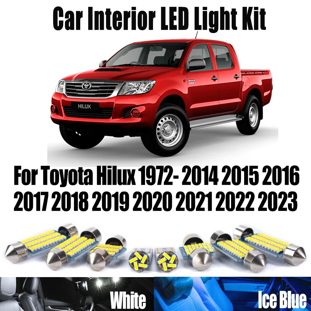 LED Interior Light Kit for Toyota Hilux 1972- 2017 - Canbus Dome Map Door Trunk Bulbs | AUTOKITSHOP