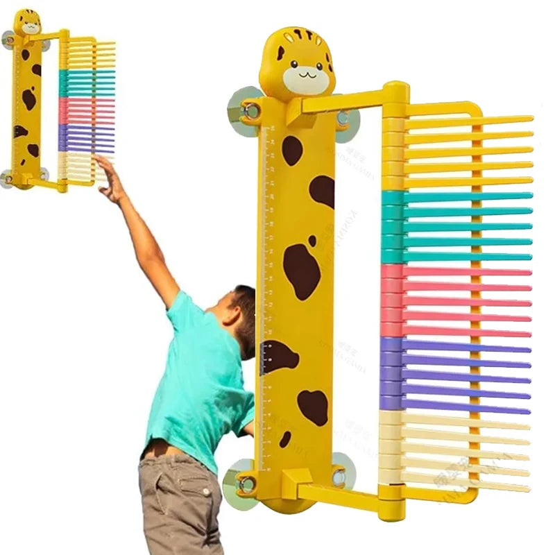 Adjustable Vertical Jump Test Stick for Kids Basketball Training Tool Height Measuring Pole for  - Automotive LED Light