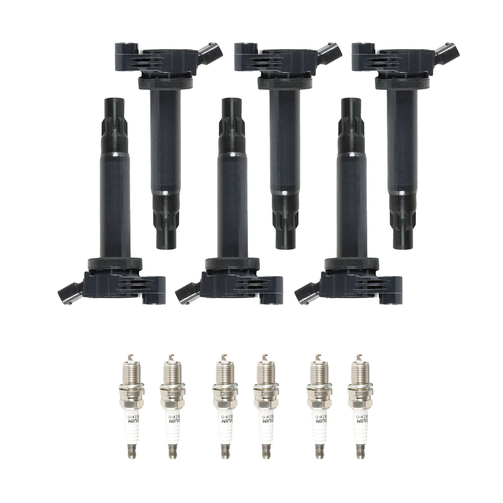 Ignition Coils+6Pcs Iridium Spark Plug for 2005-2006 Toyota Camry Lexus RX330 UF506 5C1442