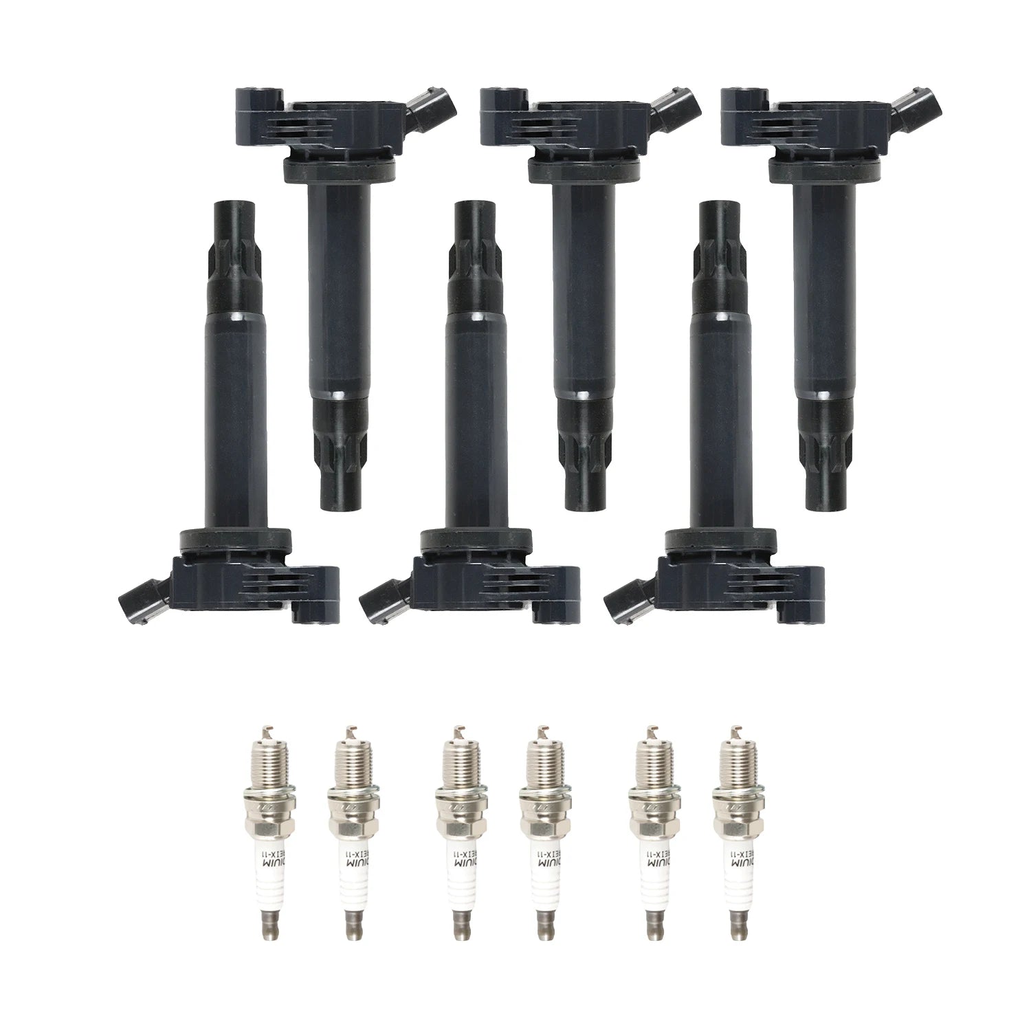 Ignition Coils+6Pcs Iridium Spark Plug for 2005-2006 Toyota Camry Lexus RX330 UF506 5C1442
