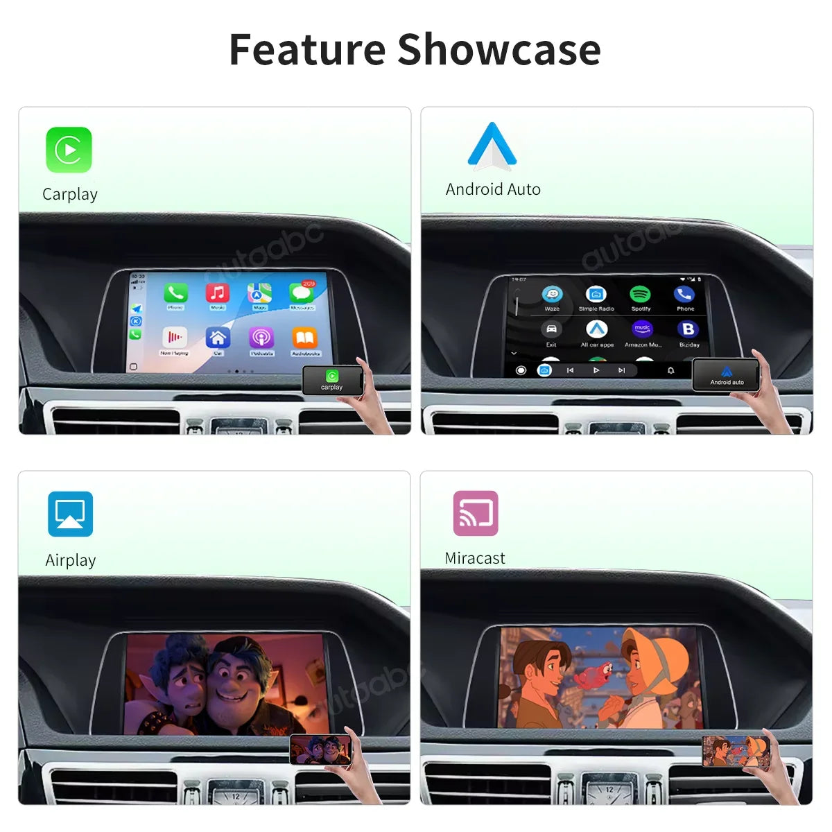 Carplay Android Auto Touchscreen Display For 10-15 Mercedes Benz E Class W212 NTG4.5/NTG4. | AUTOKITSHOP