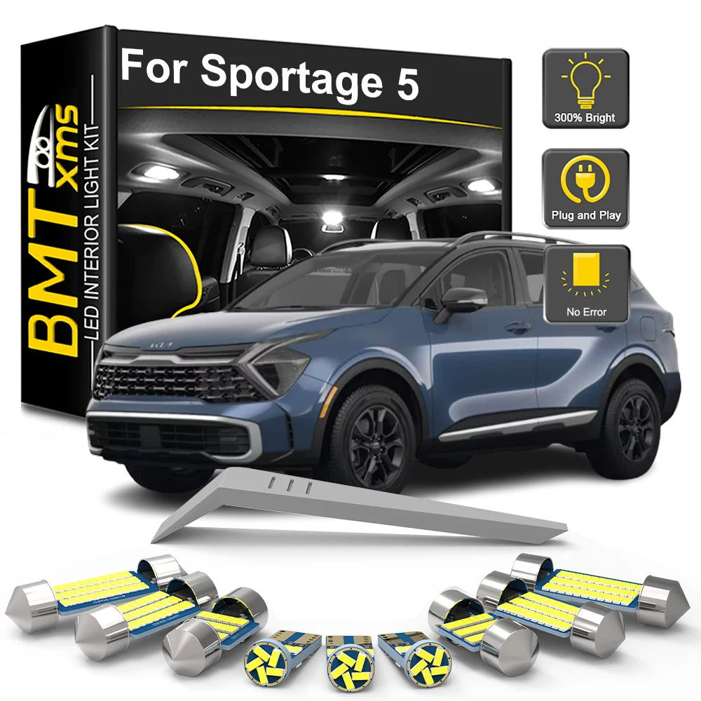 11-Piece LED Interior Light Kit for KIA Sportage 5 NQ5 - Canbus Error-Free Bulbs | AUTOKITSHOP
