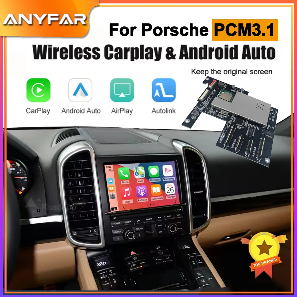 Wireless Carplay Android auto Module For Porsche PCM3.1 Panamera Cayenne Cayman Macan 911