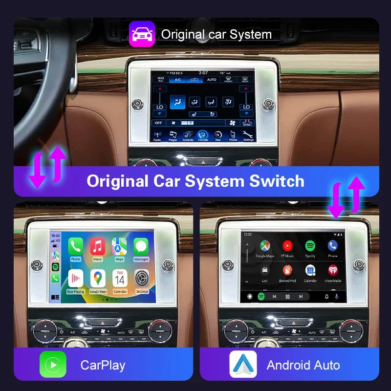 Wireless Carplay Interface for Maserati Quattroporte Ghibli 2013-2015 Android Auto Mirror-