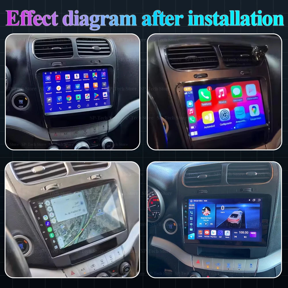 Android 16 Carplay Auto Wifi+5g For Dodge Journey Fiat Leap Freemont 2011 - 2020 Car Radio | AUTOKITSHOP