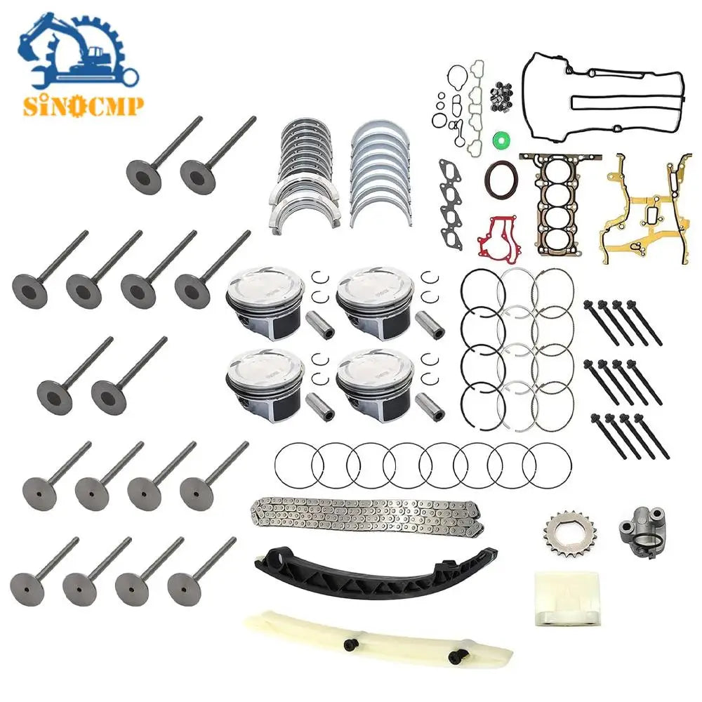 1Set Refurbished Gasket Piston Bearing Timing Chain Set For Buick Chevrolet HSCV001 251950