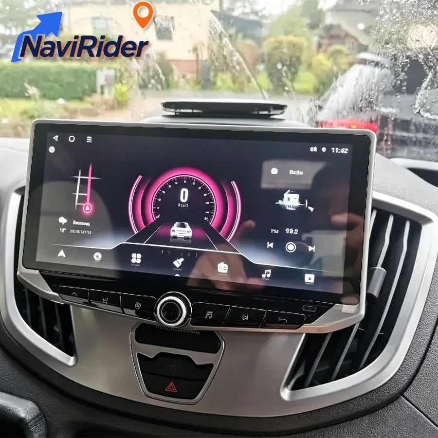 10.88" Android Wireless Carplay For Ford Transit 2015-2018 Stereo Type-C Charging Mobile H