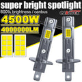 H1 H7 H4 LED Headlight 4000000LM 6000K 4500W 7585 CSP High Low Beam Turbo Auto Light 1:1 F