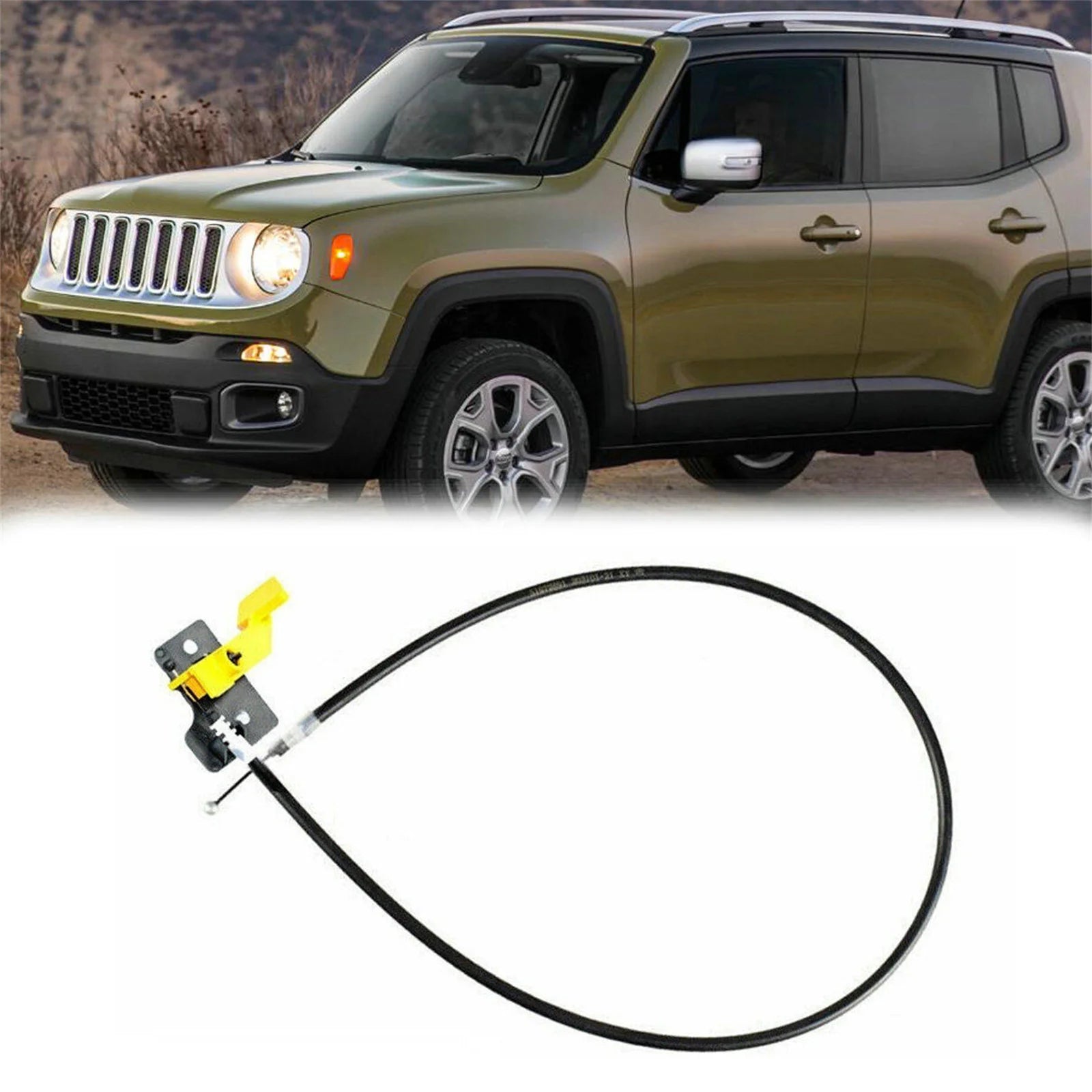 Hood Release Cable Replacement 68247126AA For Jeep Renegade 80th Anniversary, Islander, Je